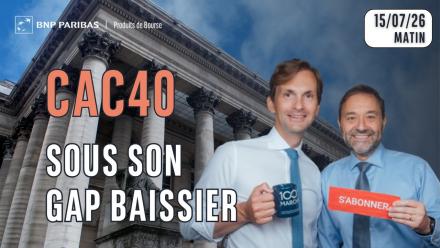 CAC40 SOUS GAP BAISSIER - 100 % Marchés - 15/07/2026 - M