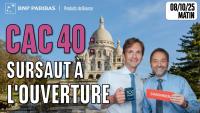 CAC40 : Sursaut à l'ouverture - 100 % Marchés - 08/10/2025 - M