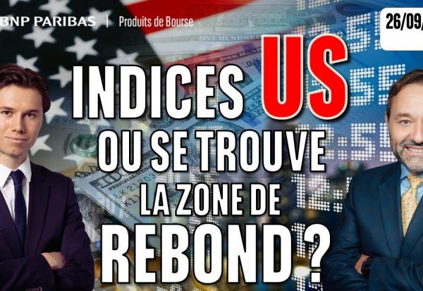 INDICES US : Où se trouve la ZONE de REBOND ?  - 100 % Marchés -  26/09/2025 - S