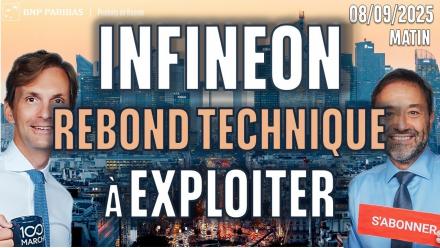 INFINEON : REBOND technique à EXPLOITER - 100 % Marchés - 08/09/2025 - M