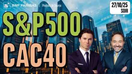 Le S&P500 s’envole, le CAC stagne - 100 % Marchés - 27/10/2025 - S