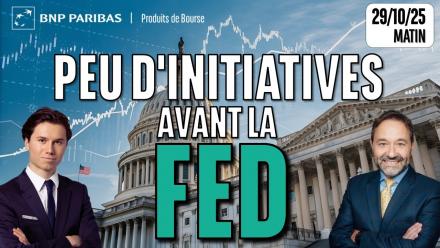 Peu d'initiatives avant la FED - 100 % Marchés - 29/10/2025 - M